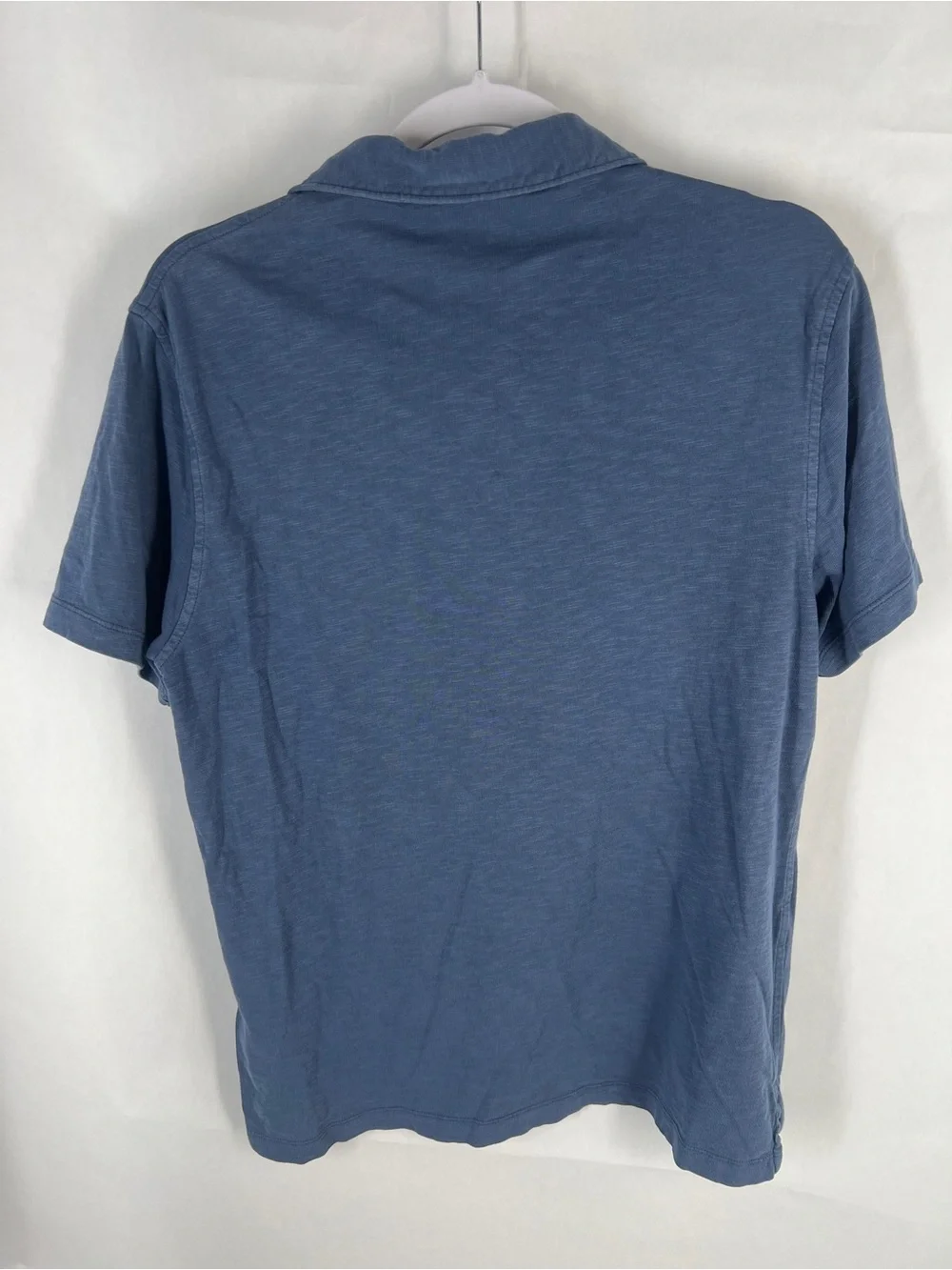 J.Crew Garment-Dyed Slub Cotton Pocket Polo Shirt Blue Size M